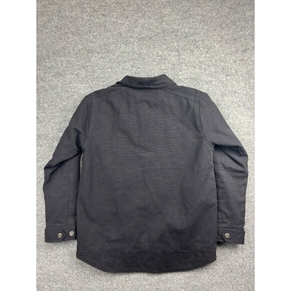 Wilder and Sons Coat Men's Medium Black Canvas Blanket Lined Button Up Chore - Picture 7 of 7